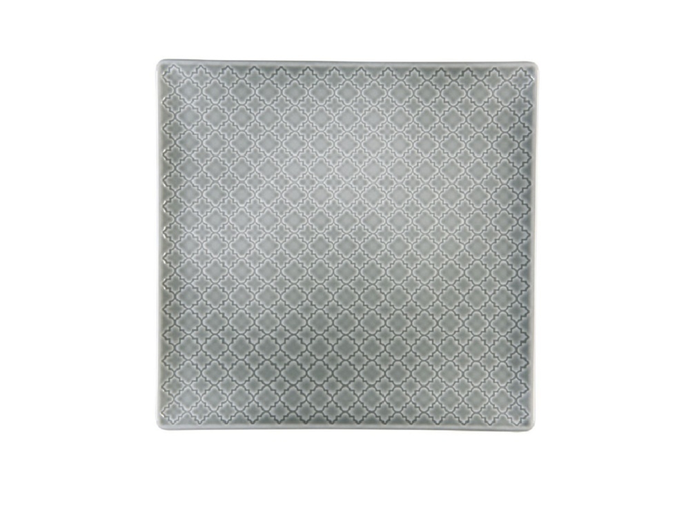 Talerz p�ytki / kwadratowy 30,5 cm - K10E MARRAKESZ (szary)