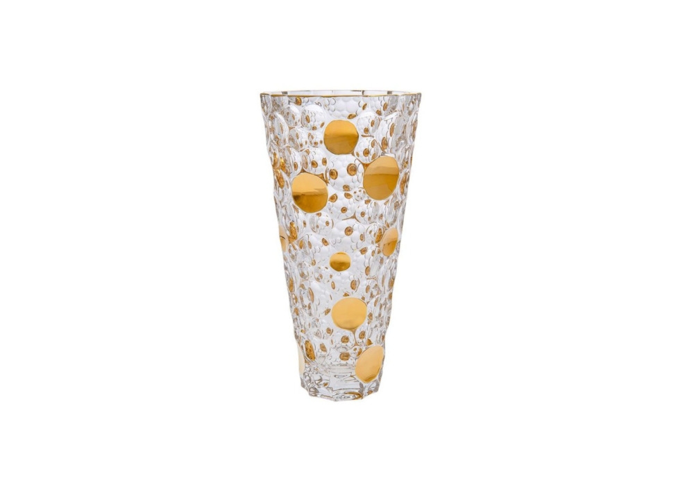 Wazon kryształowy 31 cm - LISBOA GOLD (022410)