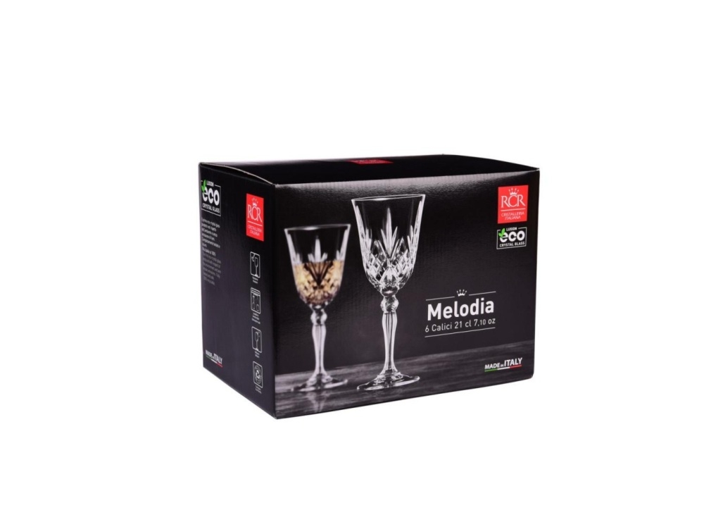 Kieliszki do wina białego 210 ml / 6 szt. - Melodia (256010)