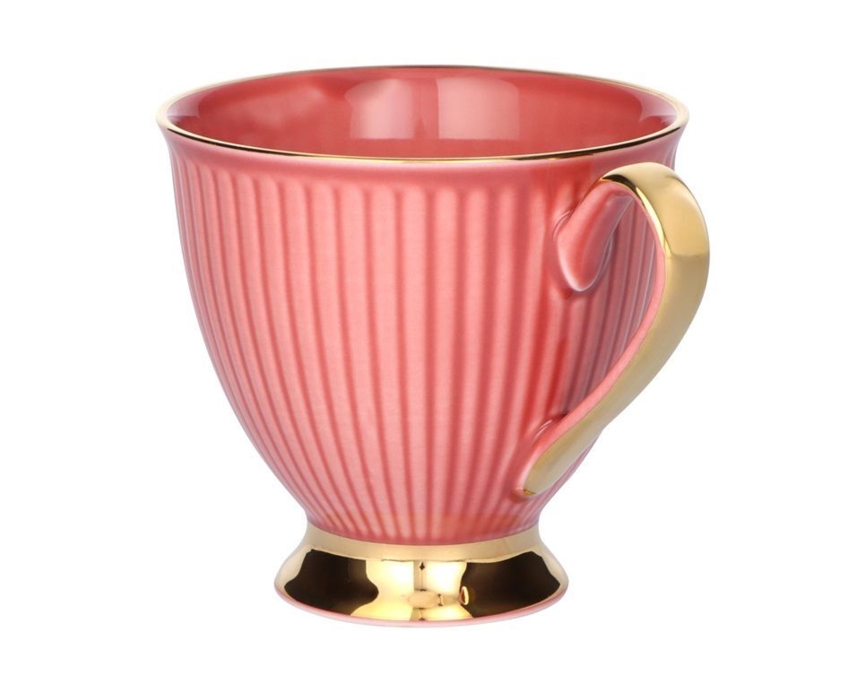 Filiżanka ze spodkiem 250 ml Dalia Ceglasta GZ04