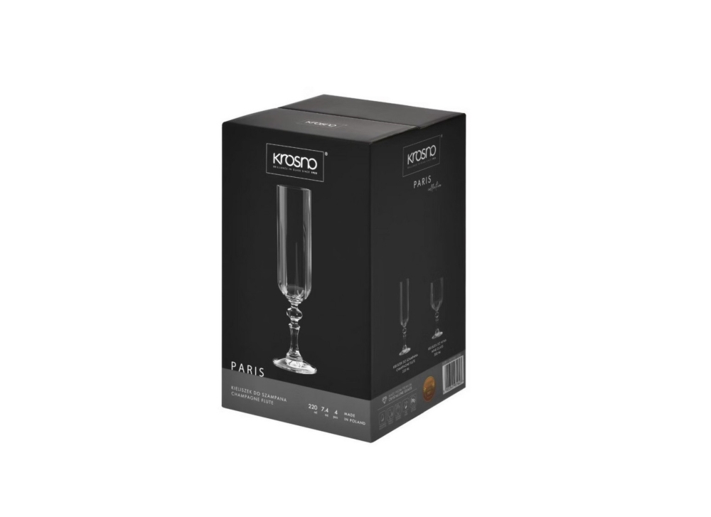 Kieliszki do szampana 220 ml / 4 szt. - Paris (D112)