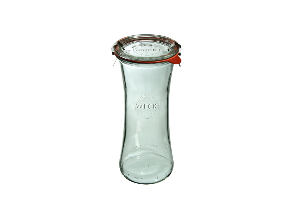 Słoiki z pokrywką, uszczelką i 2 zapinkami / 700 ml - WECK Deli (WE-758-80PUZ)