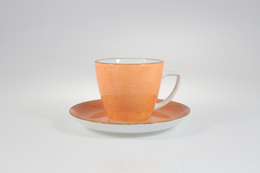 Filiżanka 350 ml ze spodkiem - 6630Ł Beata, Dorota (orange)