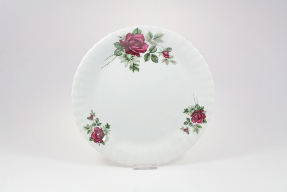 Talerz p�ytki 24 cm - B826 IWONA Bordowa r�a
