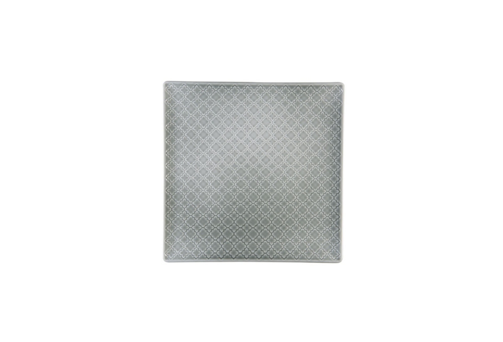 Talerz płytki / kwadratowy 20,5 cm - K10E MARRAKESZ (szary)