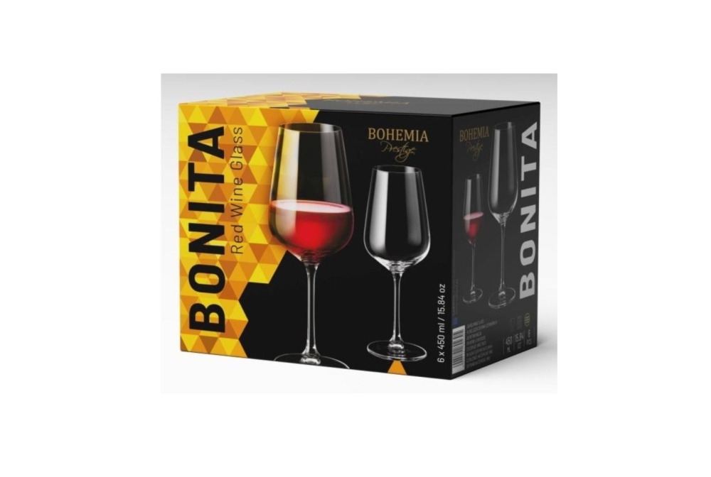 Kieliszki do wina czerwonego 450 ml - Bonita (802305)