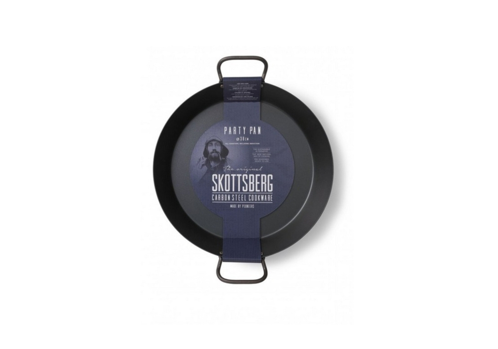 Patelnia Wok z r�czkami ze stali w�glowej 38 cm