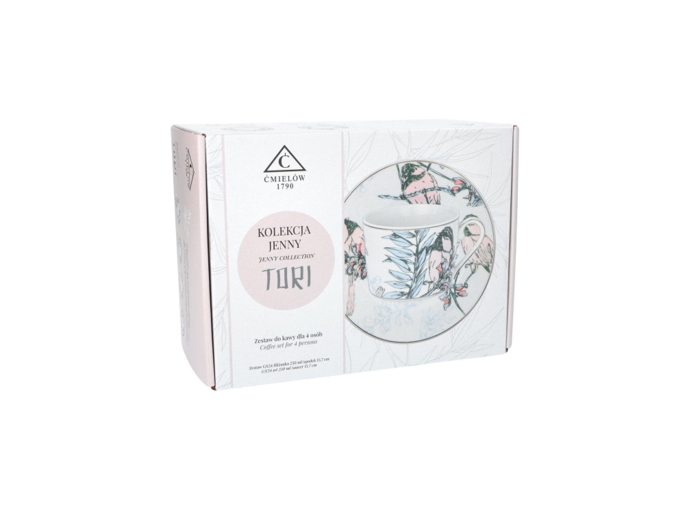 Zestaw fili�anek 250 ml dla 4 os�b / 8 cz�ci - GX24 Jenny Tori