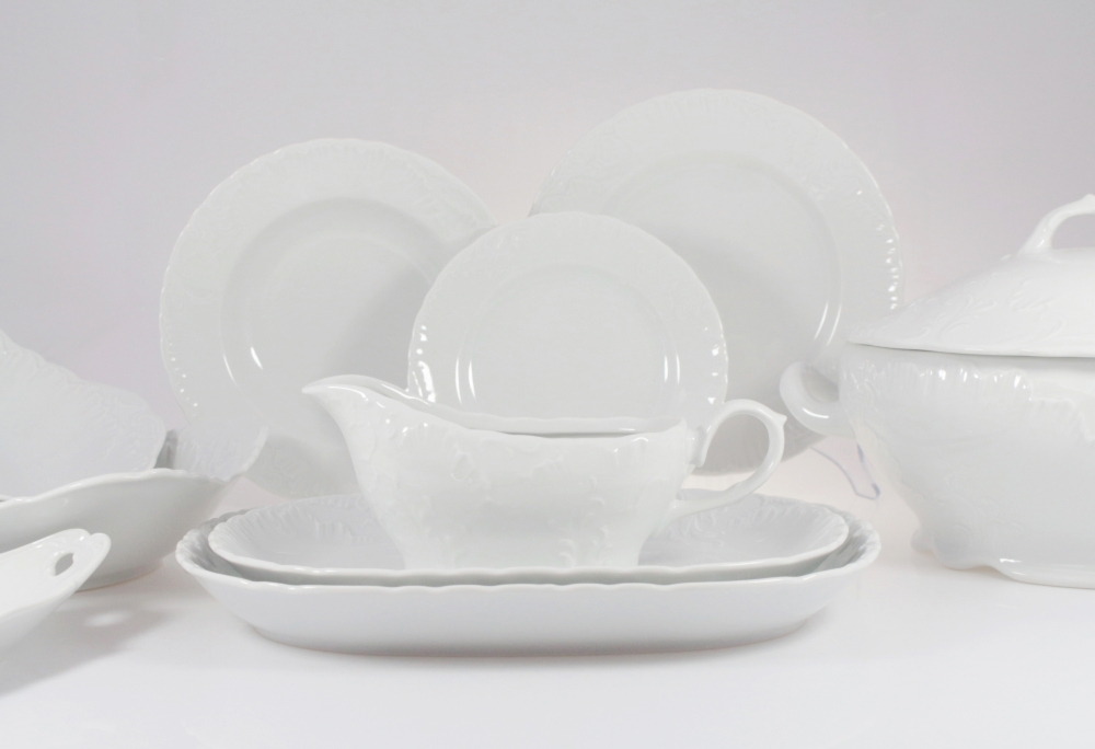 Serwis obiadowy dla 6 os./25 cz�ci - 0001 ROCOCO + Garnitur do kawy dla 6 os./ 21 cz�ci - C001 ROCOCO