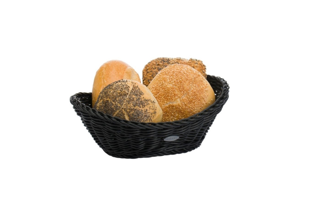 Kosz owalny do pieczywa 23,5 cm - Czarny (02096119101)