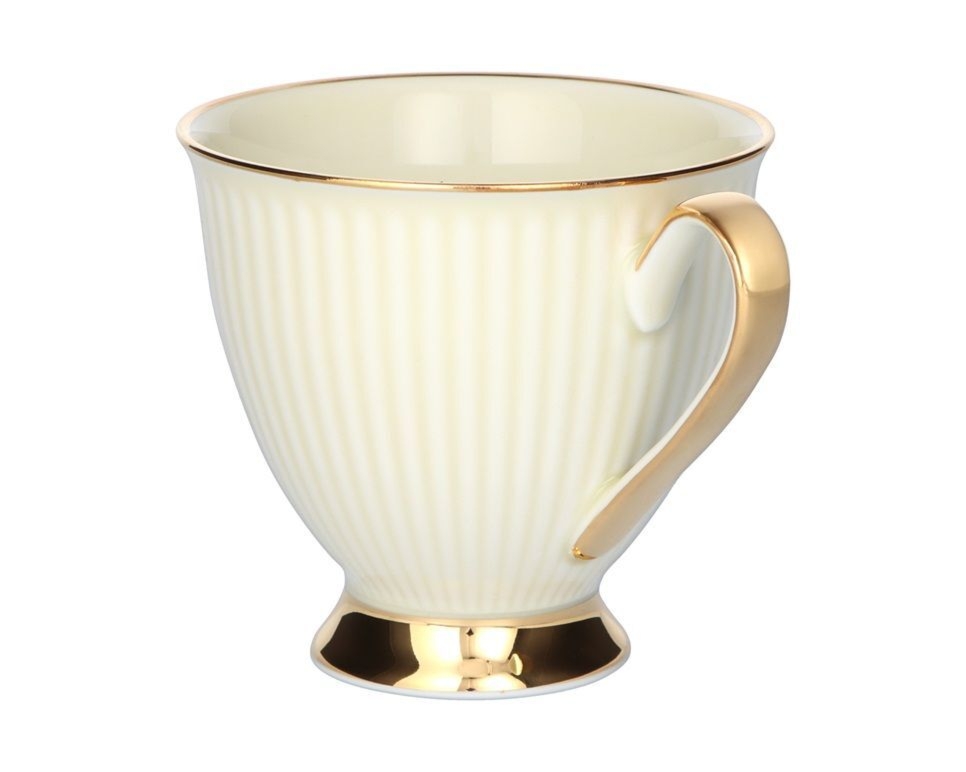 Filiżanka ze spodkiem 250 ml Dalia Kremowa GZ02