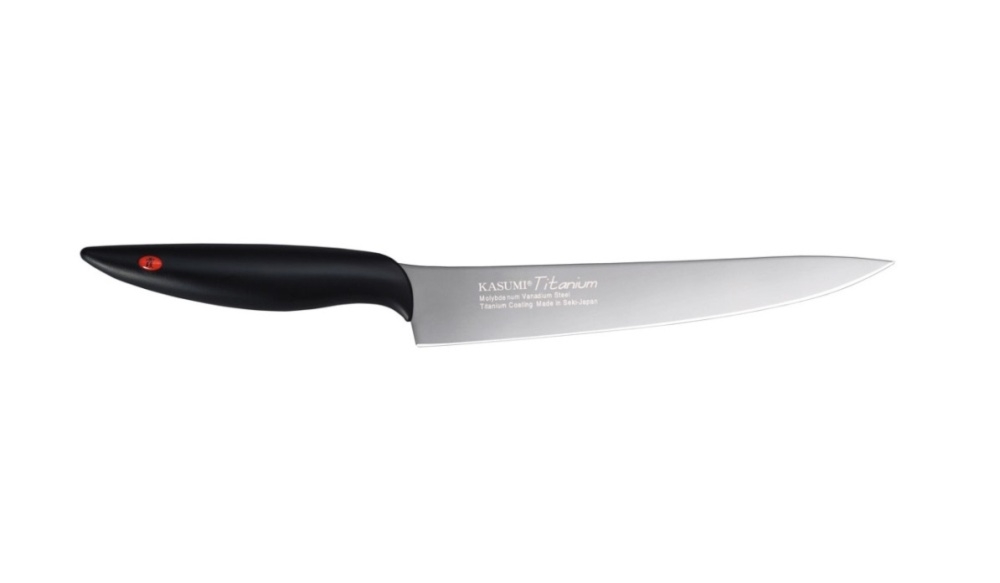 Kasumi Nóż wąski kuty Titanium dł. 20 cm, grafit (K-20020)