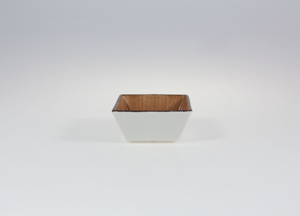 Salaterka kwadratowa 8,5 cm - 6591A Classic (brązowy)