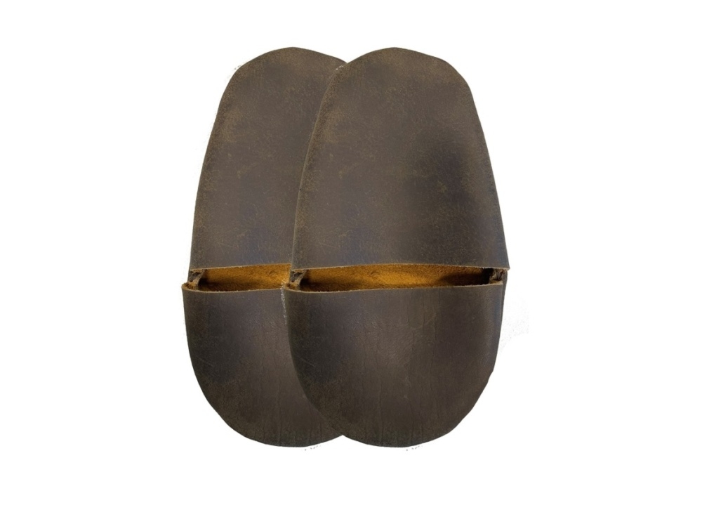 Skottsberg Patelnia ze stali w�glowej 28 cm + Sk�rzane r�kawice, uchwyty - 2 sztuki