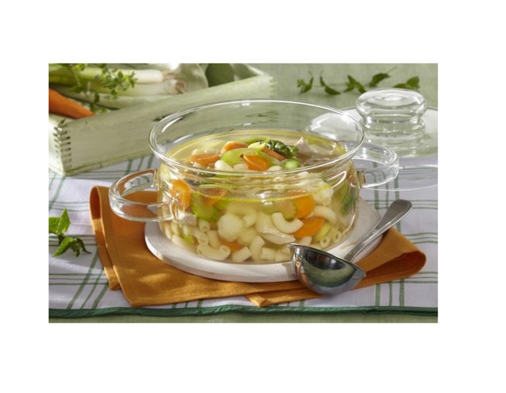 Garnek żaroodporny 1,5 l z podkładką - Gourmet (520/6053)