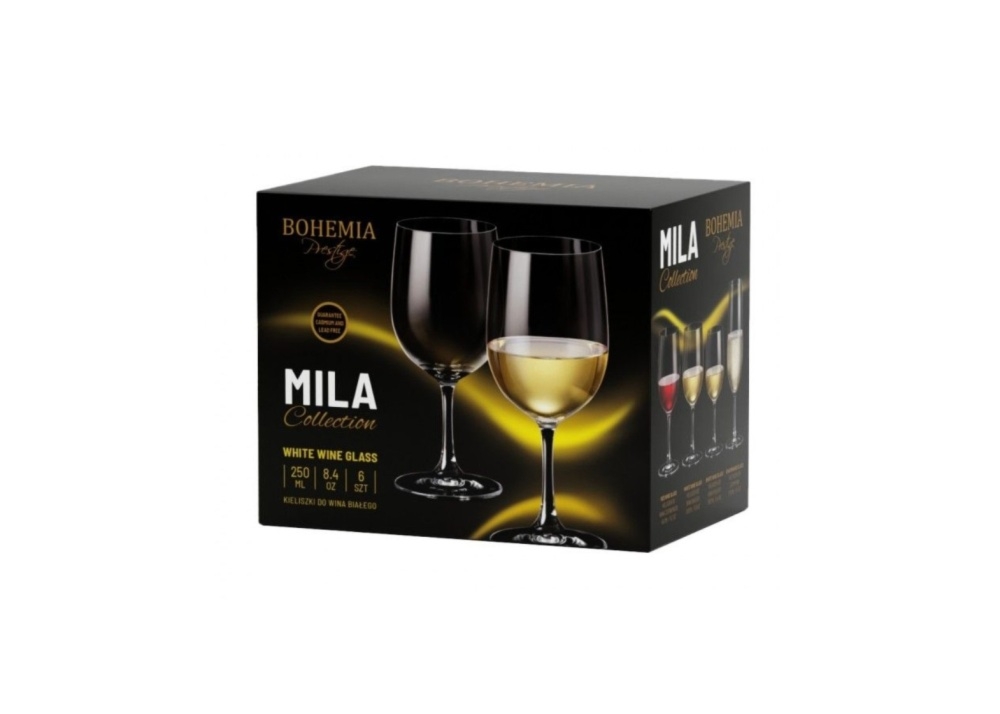 Kieliszki do wina 250 ml / 6 szt. - Mila (963439)