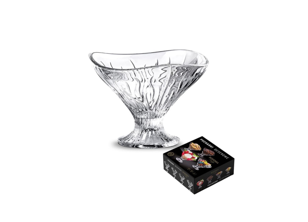 Pucharki kryształowe do lodów 250 ml / 4 szt. - PRESTIGE (802510/1)