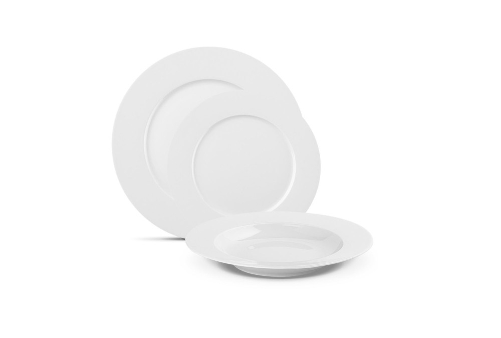 Zestaw talerzy dla 6 os�b / 18 cz�ci - Modern White (112A)