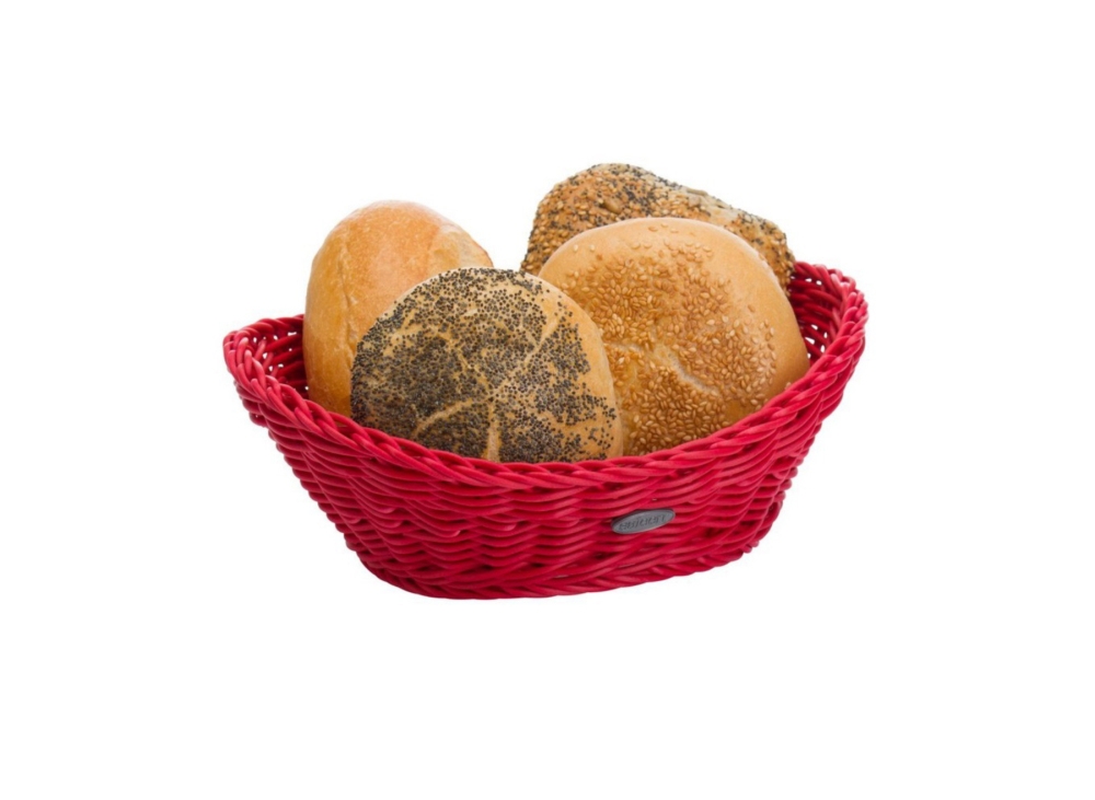 Kosz owalny do pieczywa 23,5 cm - Rubinowy (02096179101)