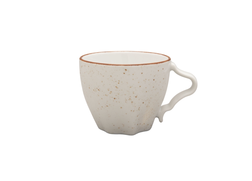 Zestaw filiżanek ze spodkiem 250 ml / 2 szt. - 6833 STONE AGE / Beżowy
