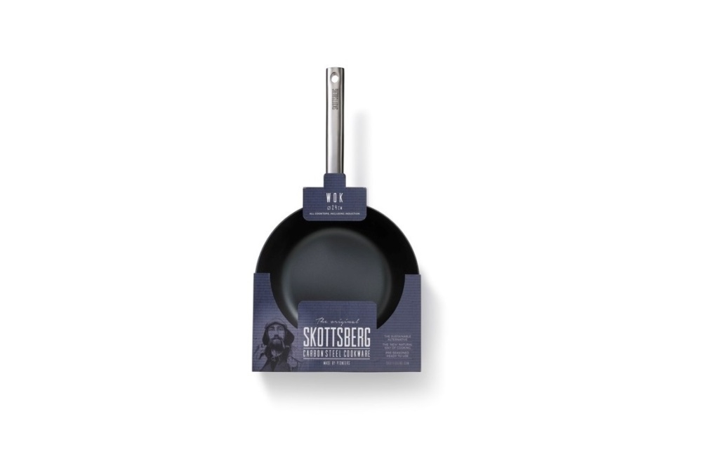 Skottsberg Patelnia Wok ze stali w�glowej 24 cm
