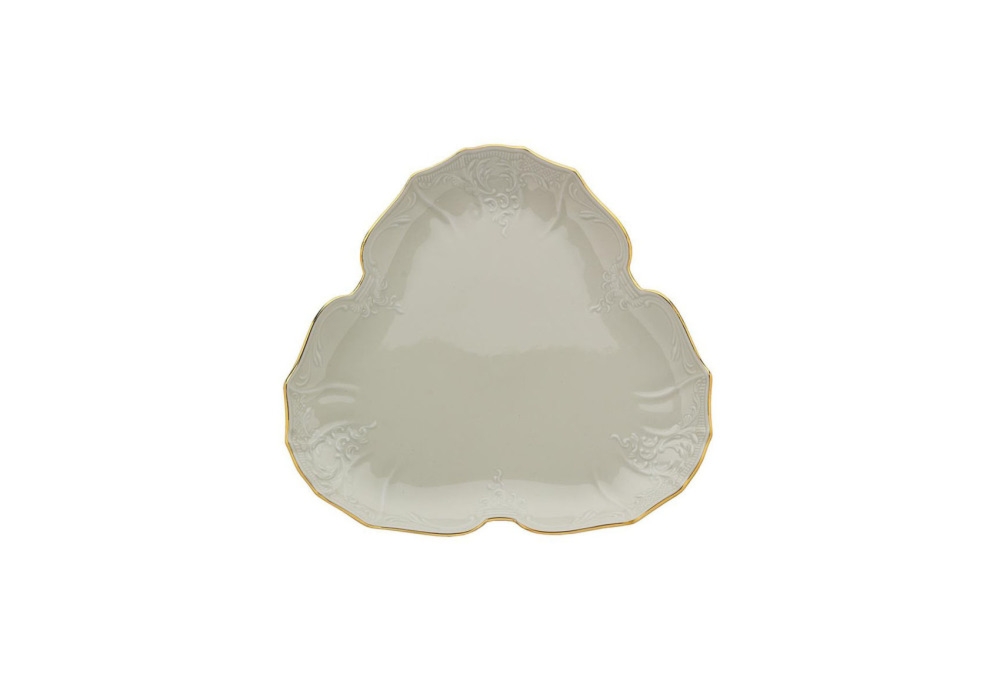 Patera tr�jk�tna 27 cm - Bernadotte Ivory Gold (054001)
