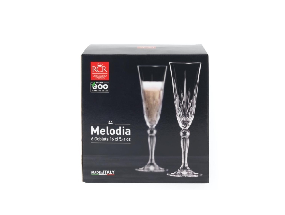 Kieliszki do szampana 160 ml / 6 szt. - Melodia (256000)