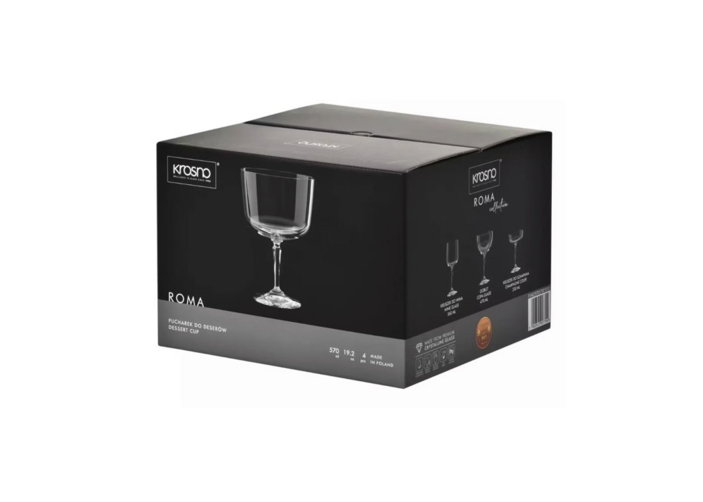 Pucharki do deserów 570 ml / 4 szt. - Roma (0297)