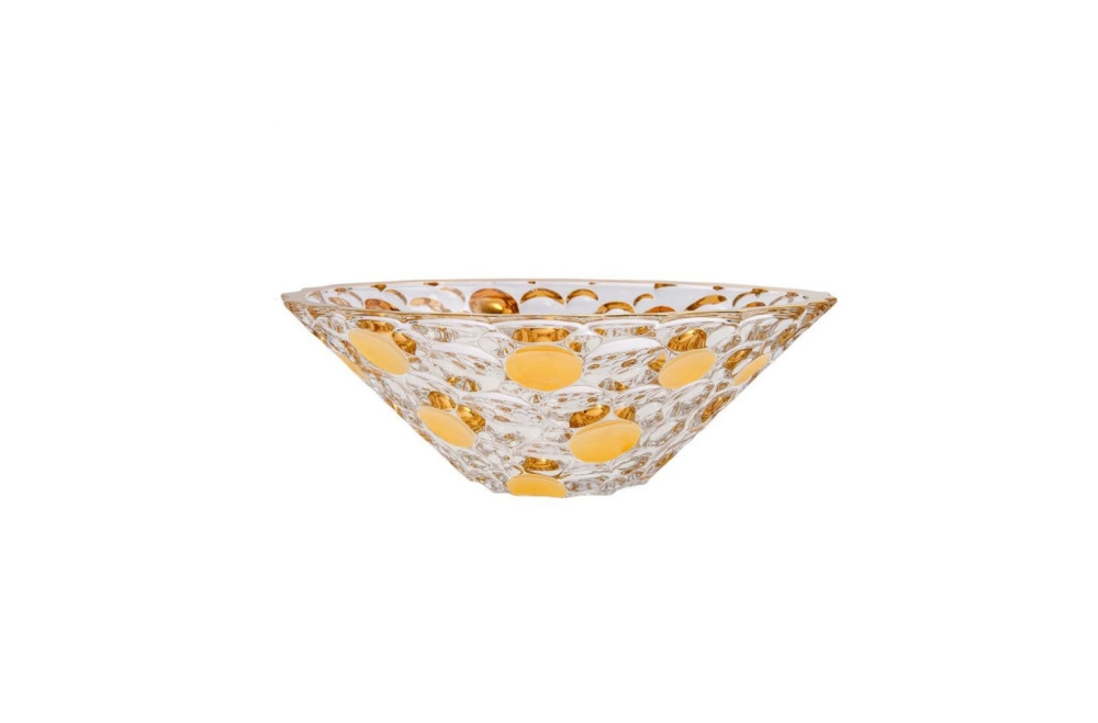 Misa kryształowa 30 cm - LISBOA GOLD (022366)