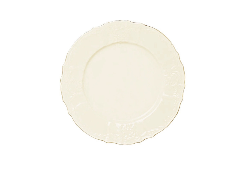 Talerz p�ytki 27 cm - Bernadotte Ivory Gold (207995)