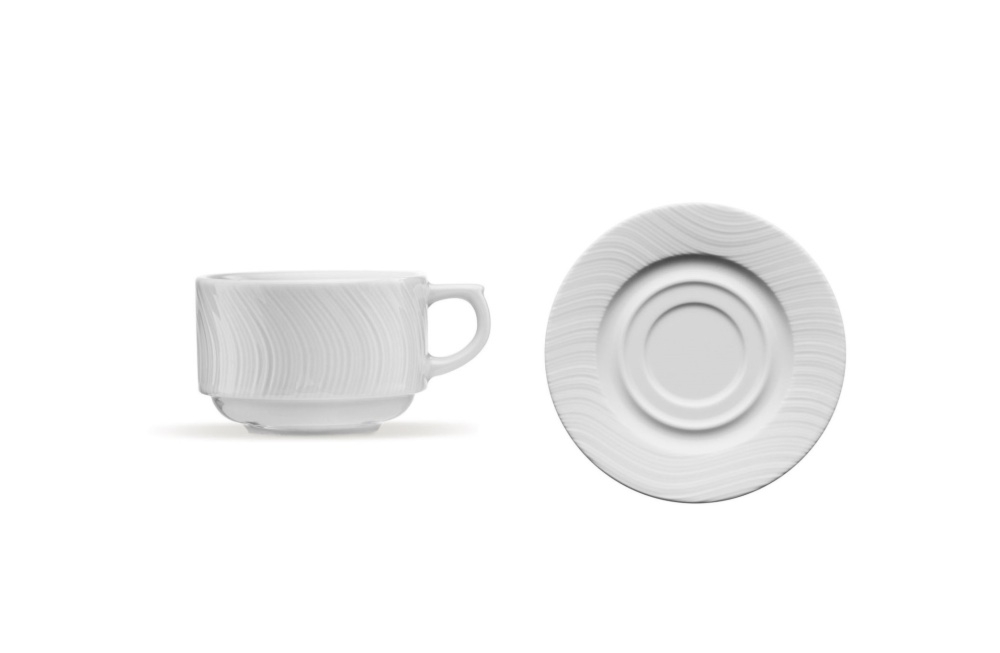 Filiżanka 190 ml ze spodkiem - RIVER (02RV02000W01)