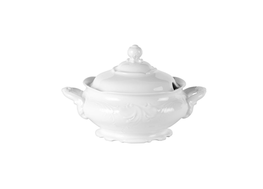 Serwis obiadowy bez wazy dla 12 os./ 40 cz�ci - C001 Fryderyka Bia�a + Waza 3,00 l - C001 Fryderyka Bia�a