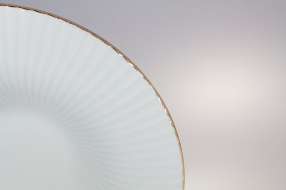 Talerz głęboki do pasty 30 cm - 1608C DAISY Gold Line