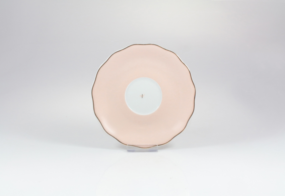 Spodek 14 cm / małe kółko - G911 ALASKA Circus Pink + Filiżanka 0,17 l - G911 ALASKA Circus Pink + Pudełko ĆMIELÓW / dedykowane filiżankom z serii Alaska
