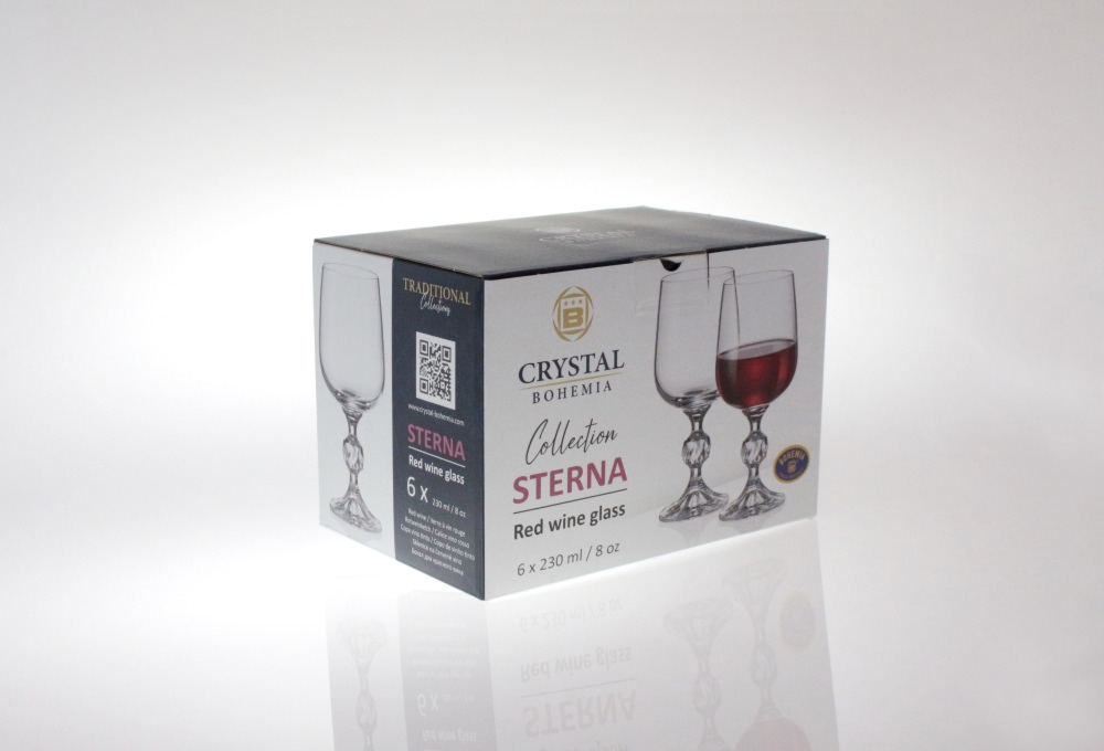 Kieliszki kryształowe do wina 230 ml - STERNA (719119)
