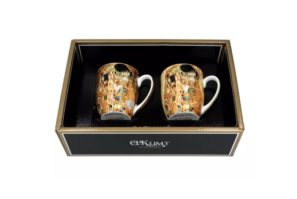 Kubki 400 ml - 2 szt. - G. Klimt / Pocałunek (532-7404)