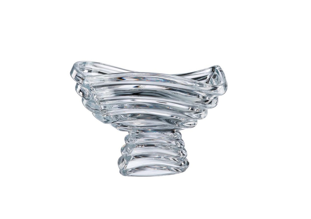 Salaterka kryszta�owa na nodze 30,5 cm - Wave (CZ953100)