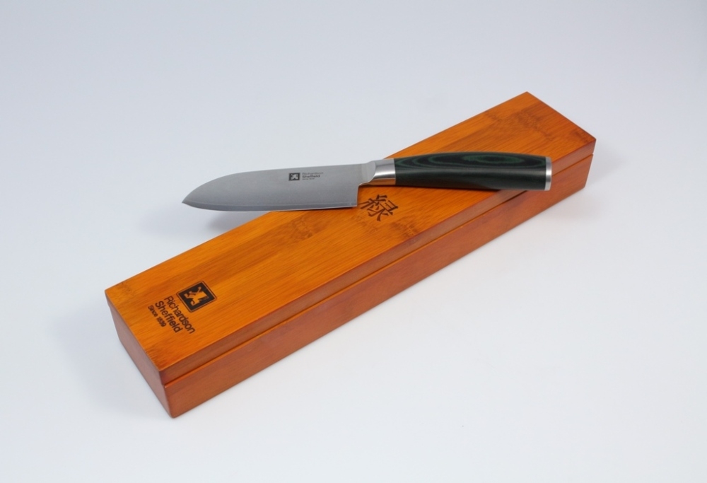 N� Santoku 12,5 cm - MIDORI (stal damasce�ska)