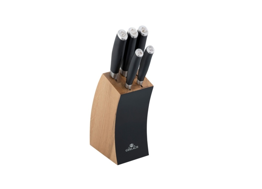 Komplet 5 no�y kuchennych w bloku - 991 DECO Black
