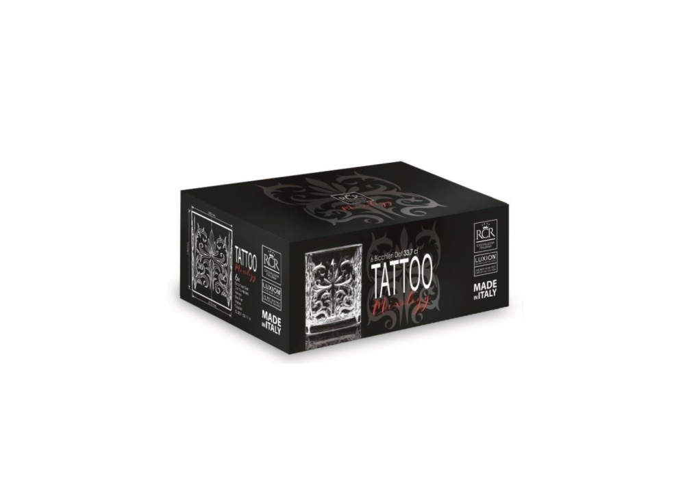 Szklanki do whisky 340 ml / 6 szt. - Tattoo (262440)