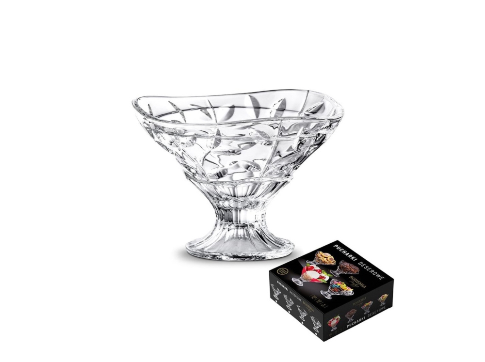 Pucharki kryształowe do lodów 250 ml / 4 szt. - PRESTIGE (802510/4)
