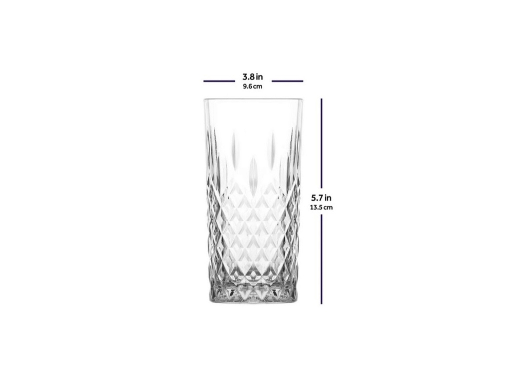 Szklanki wysokie 356 ml / kpl 6 szt. - ODIN (odn440A)