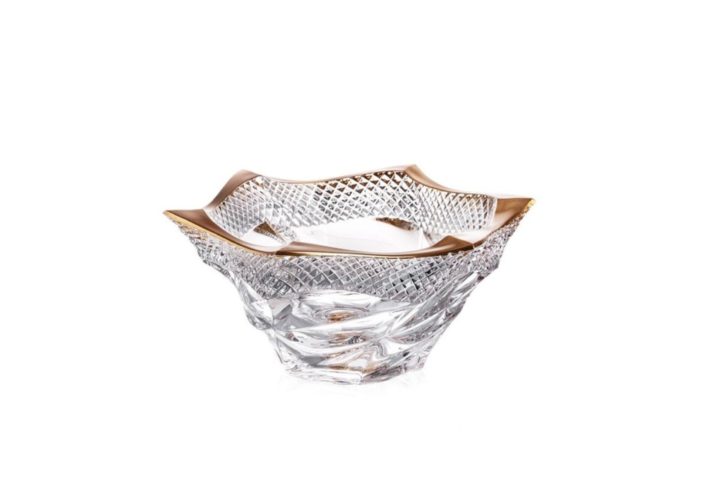 Misa kryszta�owa 29,5 cm - Flamenco Pyramid Gold (907419)