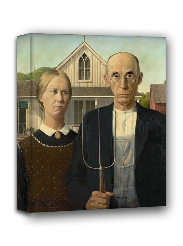 Image of American Gothic - obraz na płótnie Wymiar do wyboru: 20x30 cm