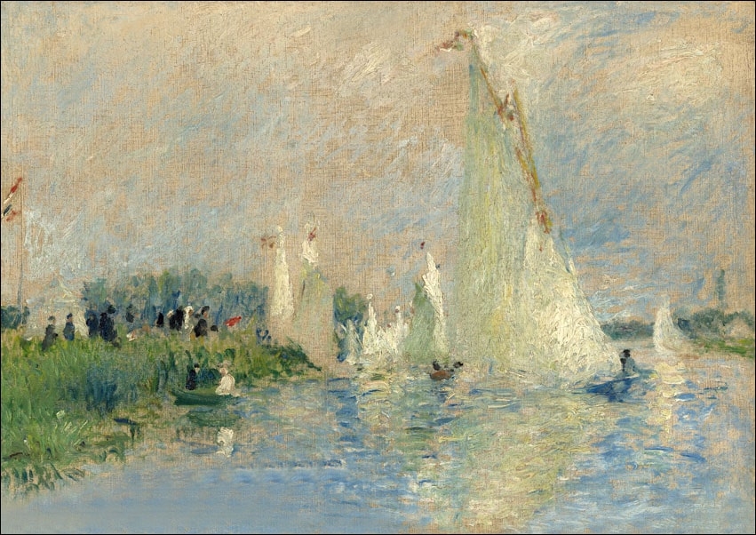 Image of Regatta at Argenteuil, Auguste Renoir - plakat Wymiar do wyboru: 30x20 cm