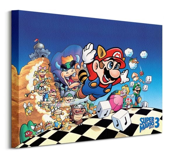 Image of Super Mario Bros. 3 Art. - obraz na płótnie