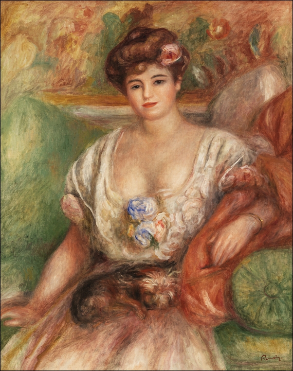 Image of Portrait of Misia Sert, Auguste Renoir - plakat Wymiar do wyboru: 30x40 cm