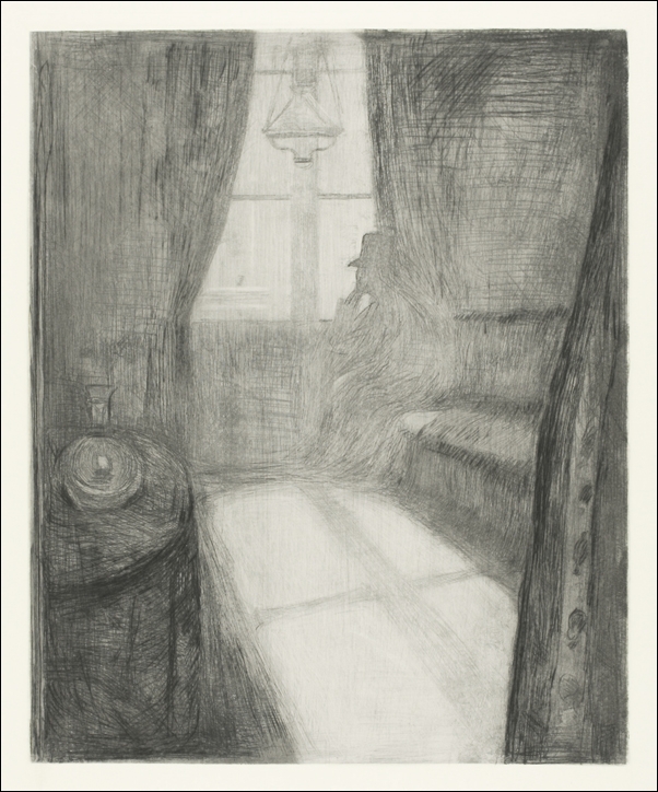 Image of Moonlight. Night in Saint Cloud (1895), Edvard Munch - plakat Wymiar do wyboru: 20x30 cm