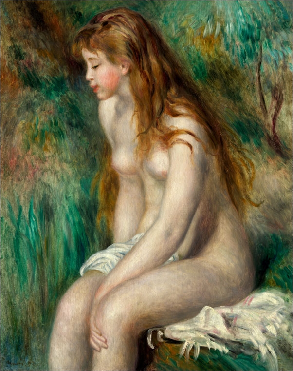 Image of Young Girl Bathing, Auguste Renoir - plakat Wymiar do wyboru: 60x80 cm