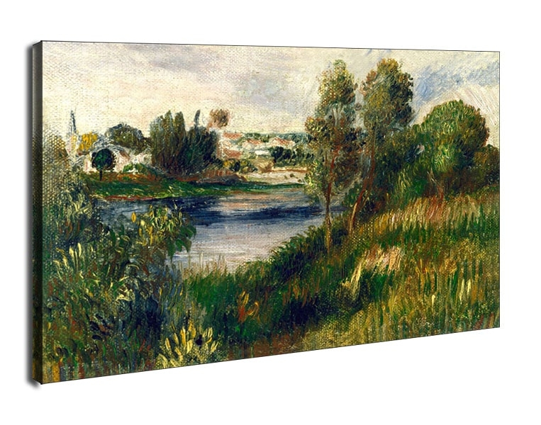 Image of Landscape at Vétheuil, Auguste Renoir - obraz na płótnie Wymiar do wyboru: 30x20 cm